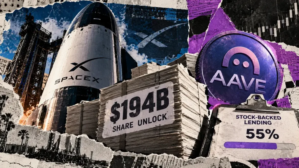 SpaceX's $194 billion share unlock exposes a major risk in Aave's tokenized stock ambitions